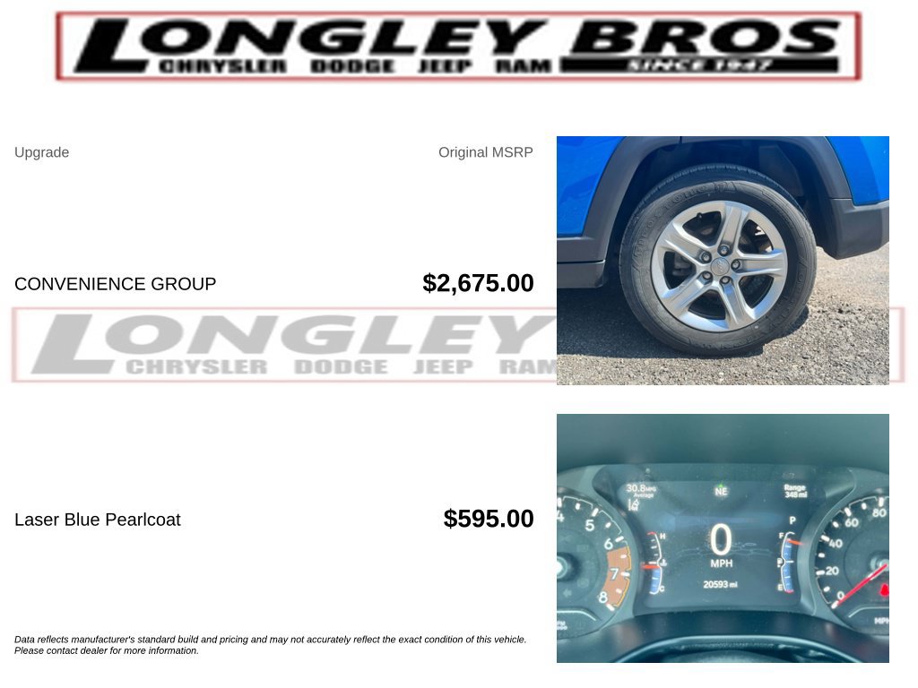 Used 2023 Jeep Compass Latitude w/ Convenience Group AWD/4WD image 2