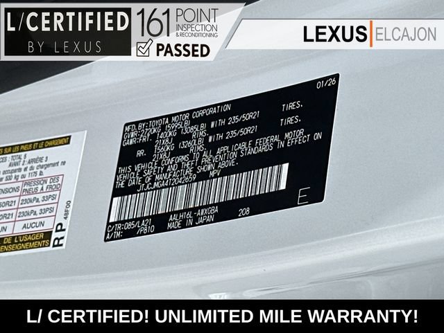 Certified 2026 Lexus RX 450h AWD w/ Convenience Package image 37
