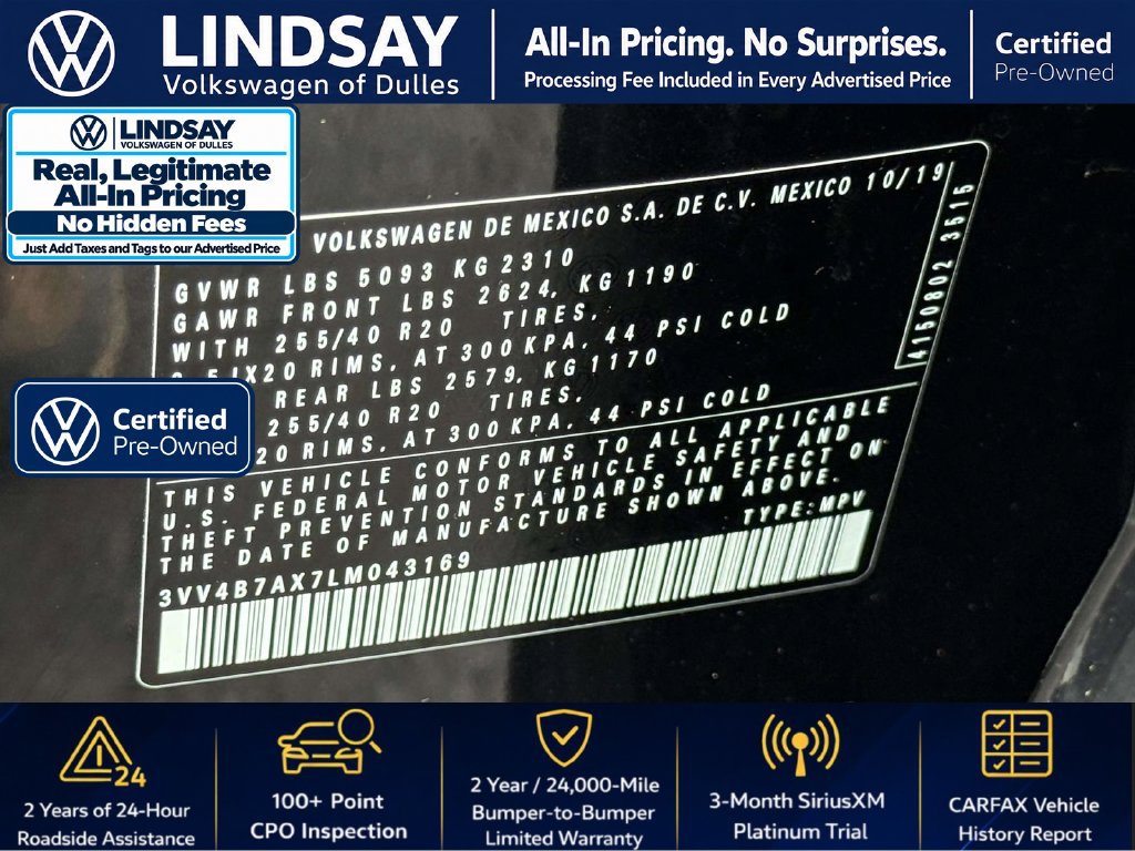 Used 2020 Volkswagen Tiguan SEL Premium R-Line AWD/4WD image 29