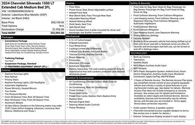 Used 2024 Chevrolet Silverado 1500 LT AWD/4WD image 5