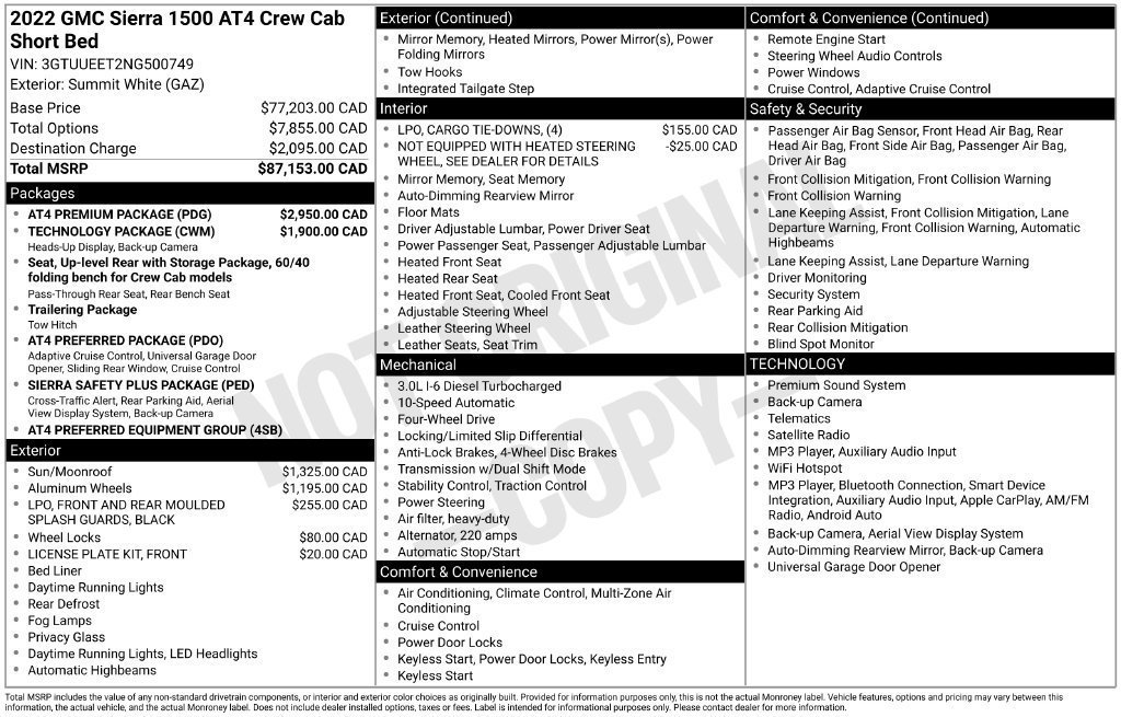 Certified 2022 GMC Sierra 1500 AT4 w/ AT4 Premium Package AWD/4WD image 23