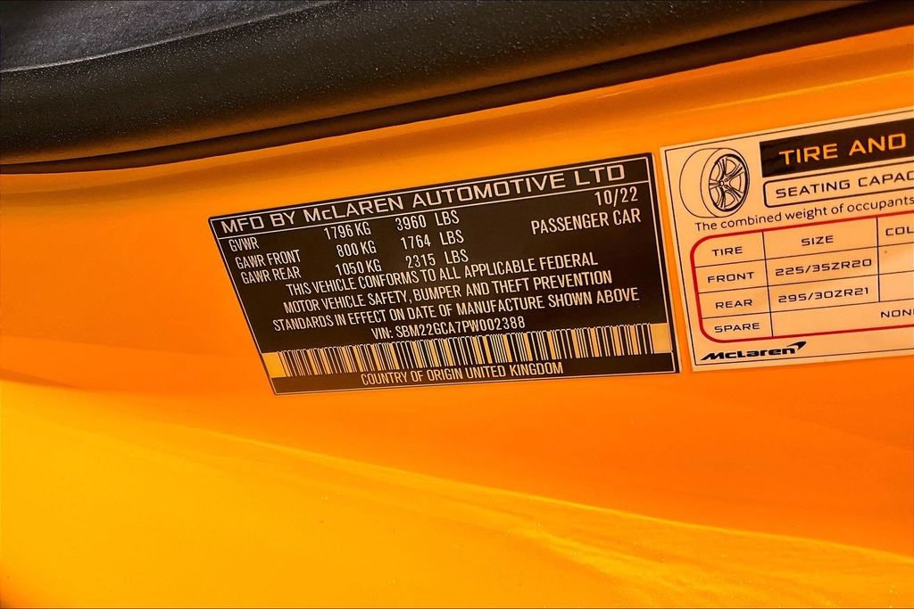 Used 2023 McLaren GT RWD image 38