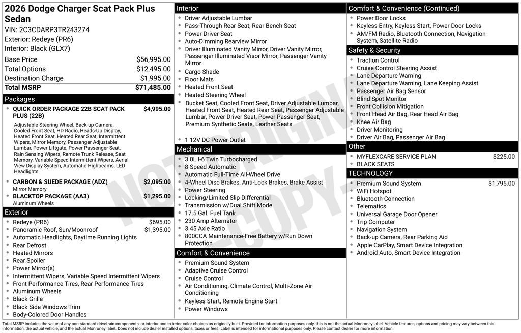 New 2026 Dodge Charger Scat Pack AWD/4WD image 5