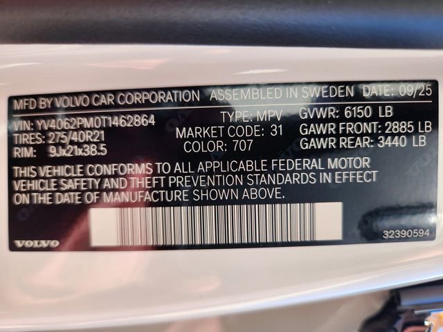 New 2026 Volvo XC90 B6 Ultra w/ Protection Package image 24