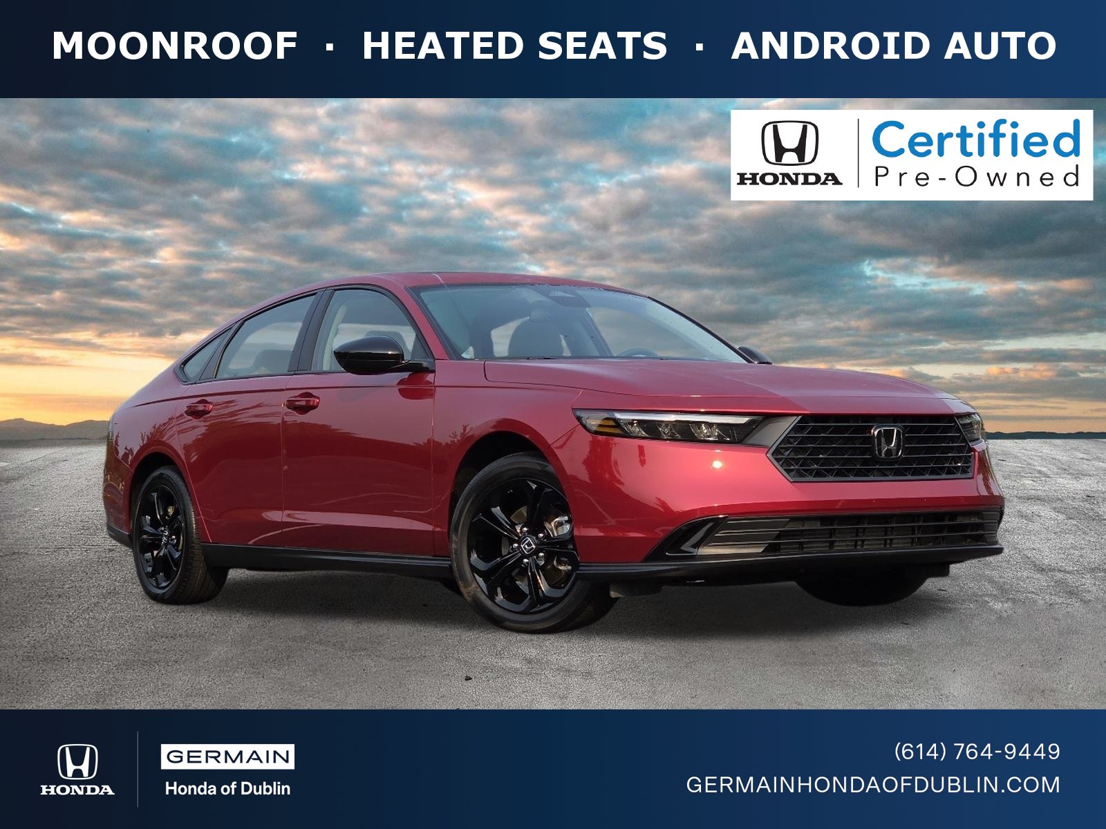Certified 2025 Honda Accord SE