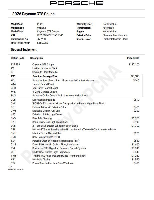 New 2026 Porsche Cayenne GTS image 6