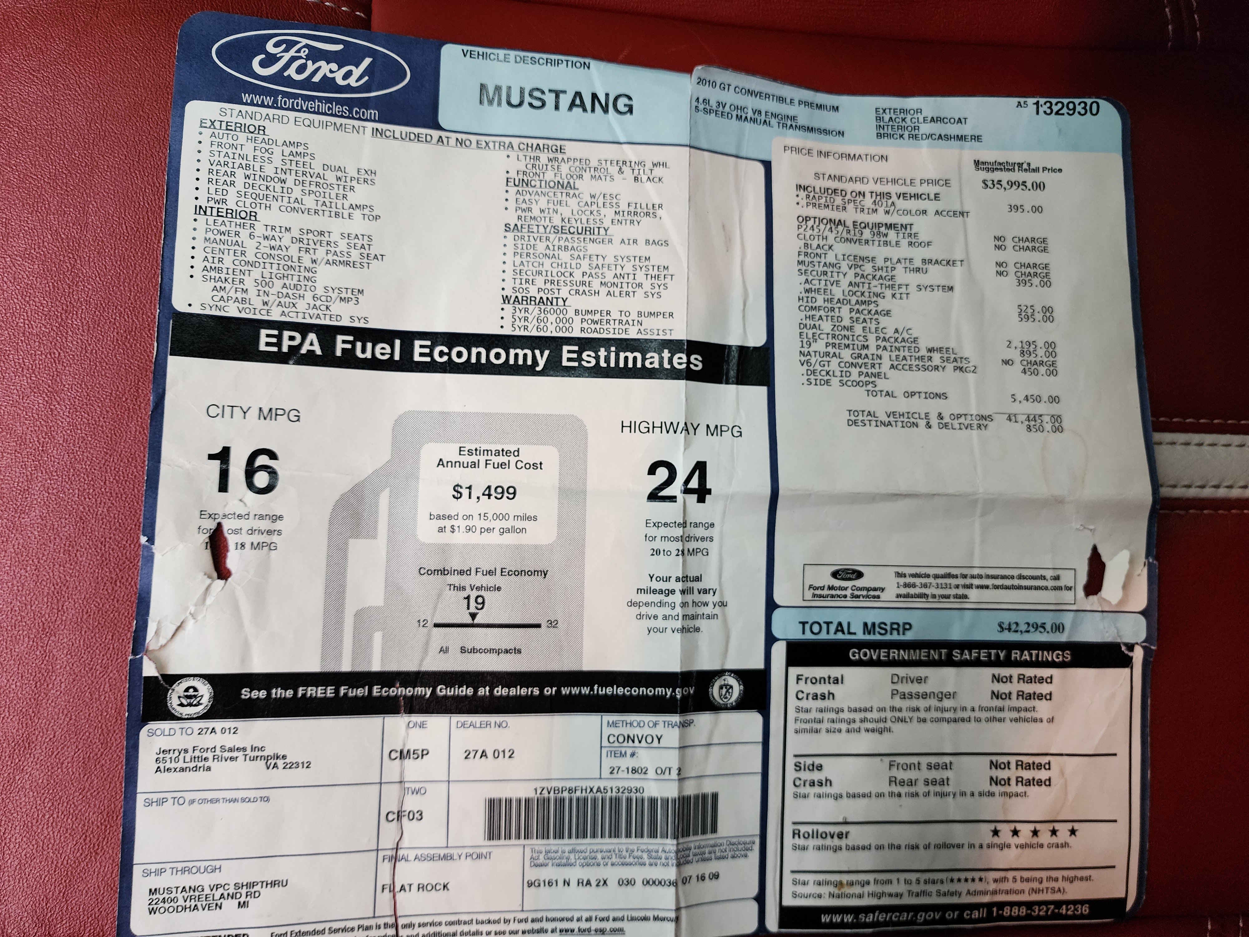 Used 2010 Ford Mustang GT Premium image 47