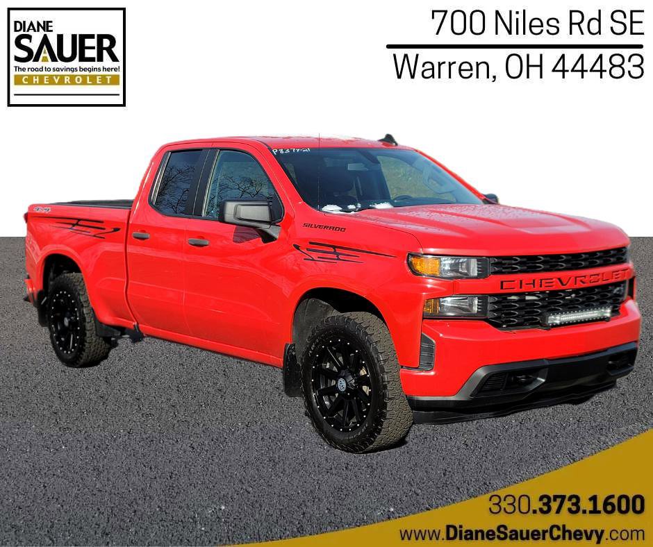 Used 2021 Chevrolet Silverado 1500 Custom w/ LPO, Dark Essentials Package