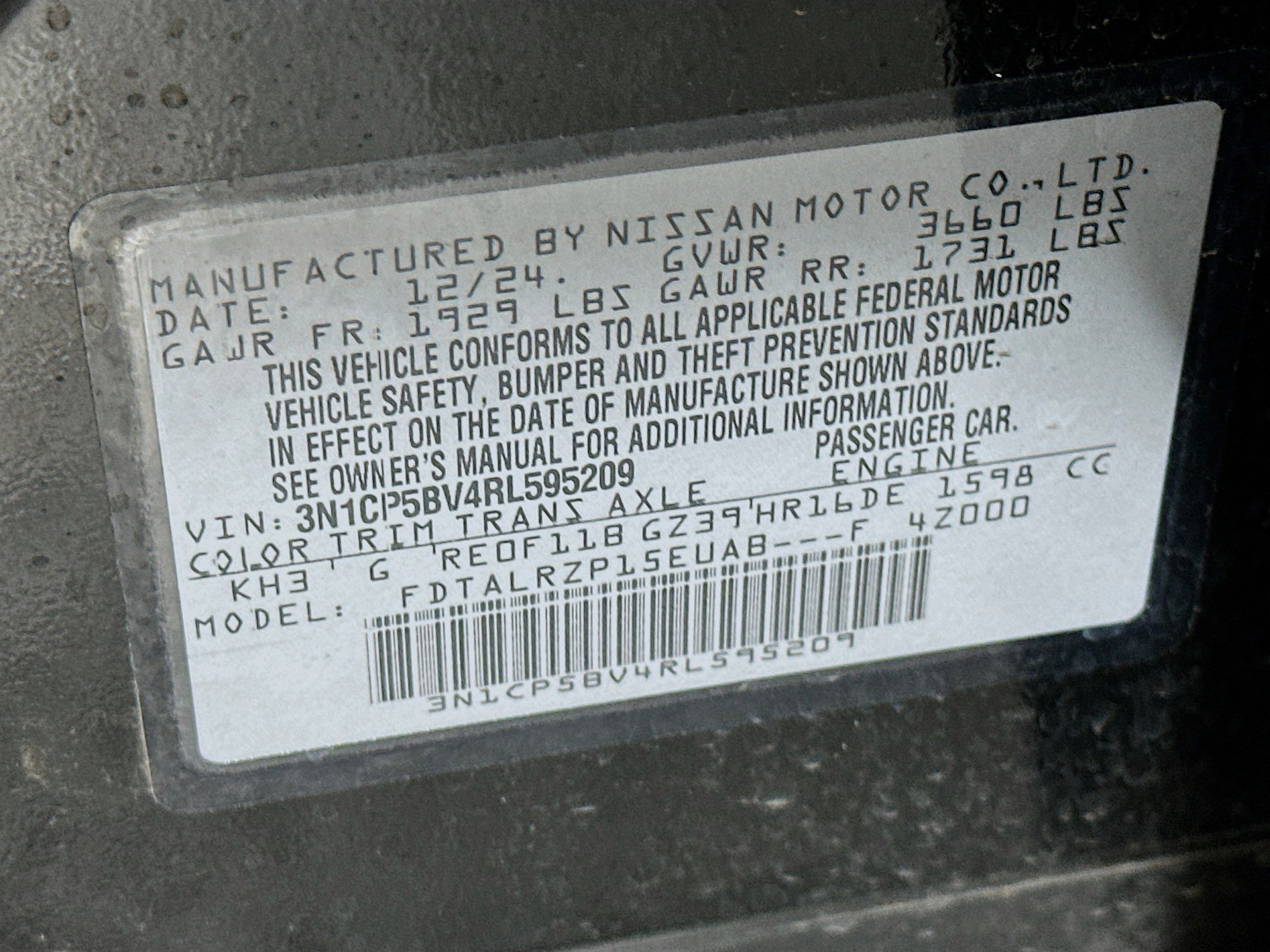 Used 2024 Nissan Kicks S image 12