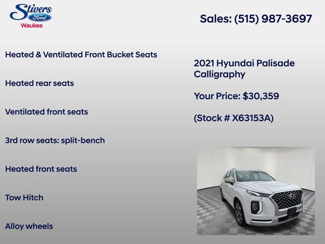 Used 2021 Hyundai Palisade Calligraphy image 21