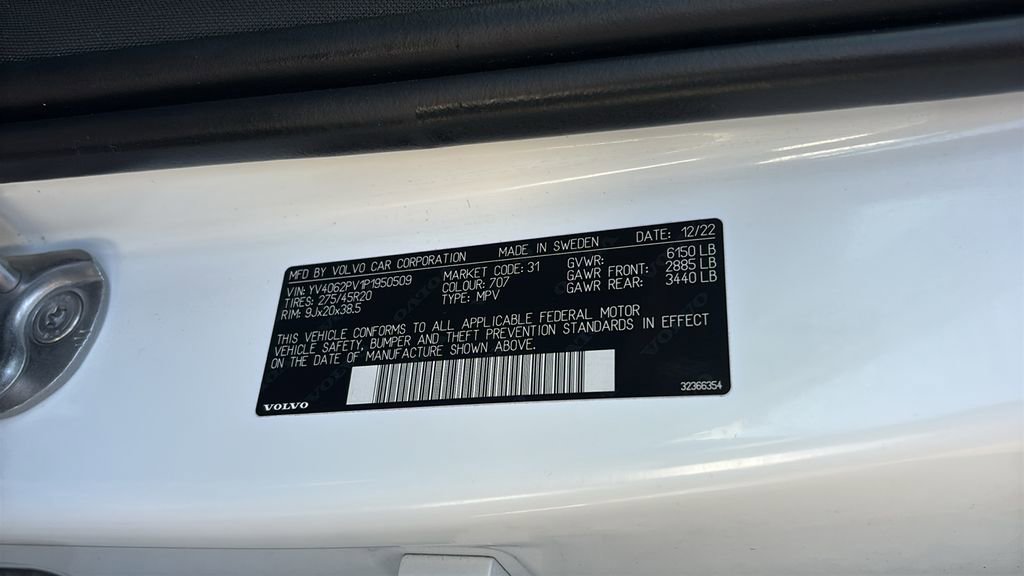 Certified 2023 Volvo XC90 B6 Core w/ Protection Package Premier image 35