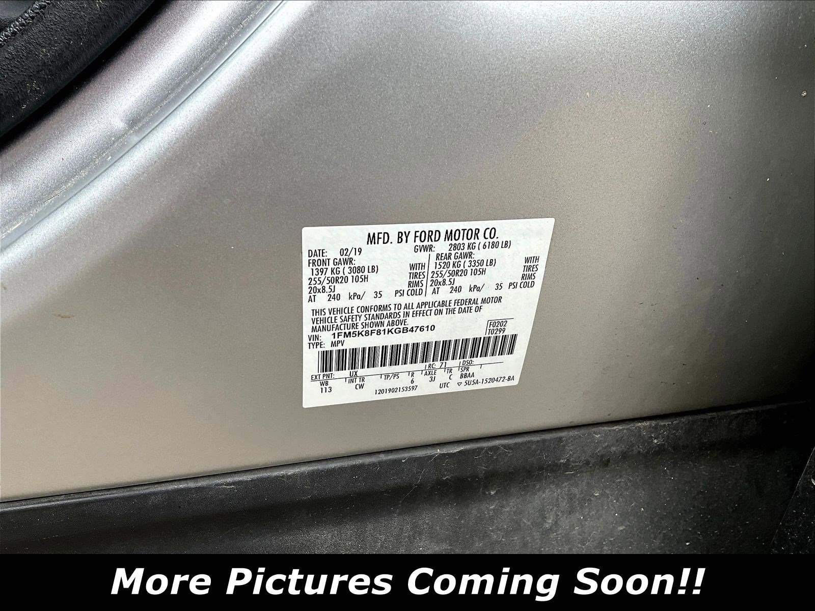 Used 2019 Ford Explorer Limited w/ Class III Trailer Tow Package AWD/4WD image 6