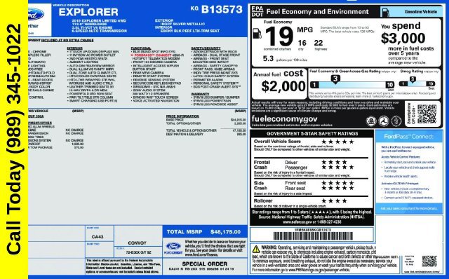 Used 2019 Ford Explorer Limited w/ Class III Trailer Tow Package AWD/4WD image 3