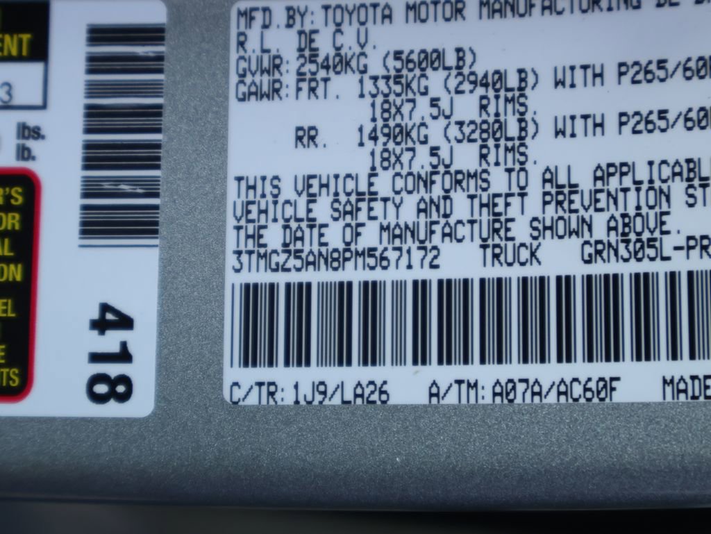Used 2023 Toyota Tacoma Limited AWD/4WD image 57