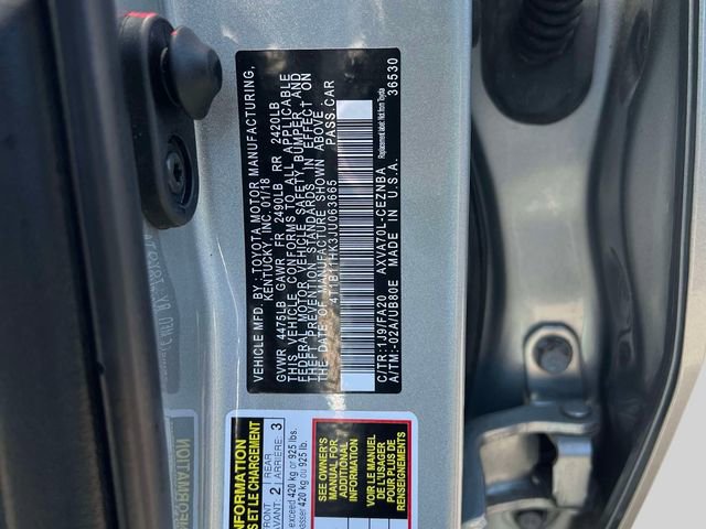 Certified 2018 Toyota Camry LE w/ Convenience Package image 21