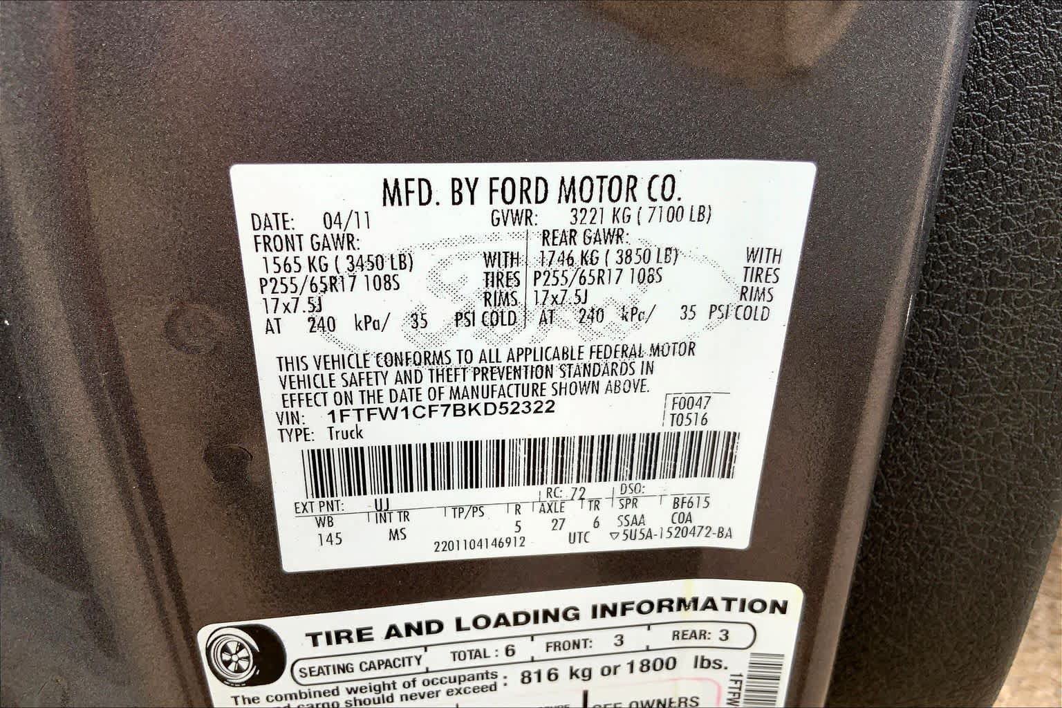 Used 2011 Ford F150 XLT RWD image 33