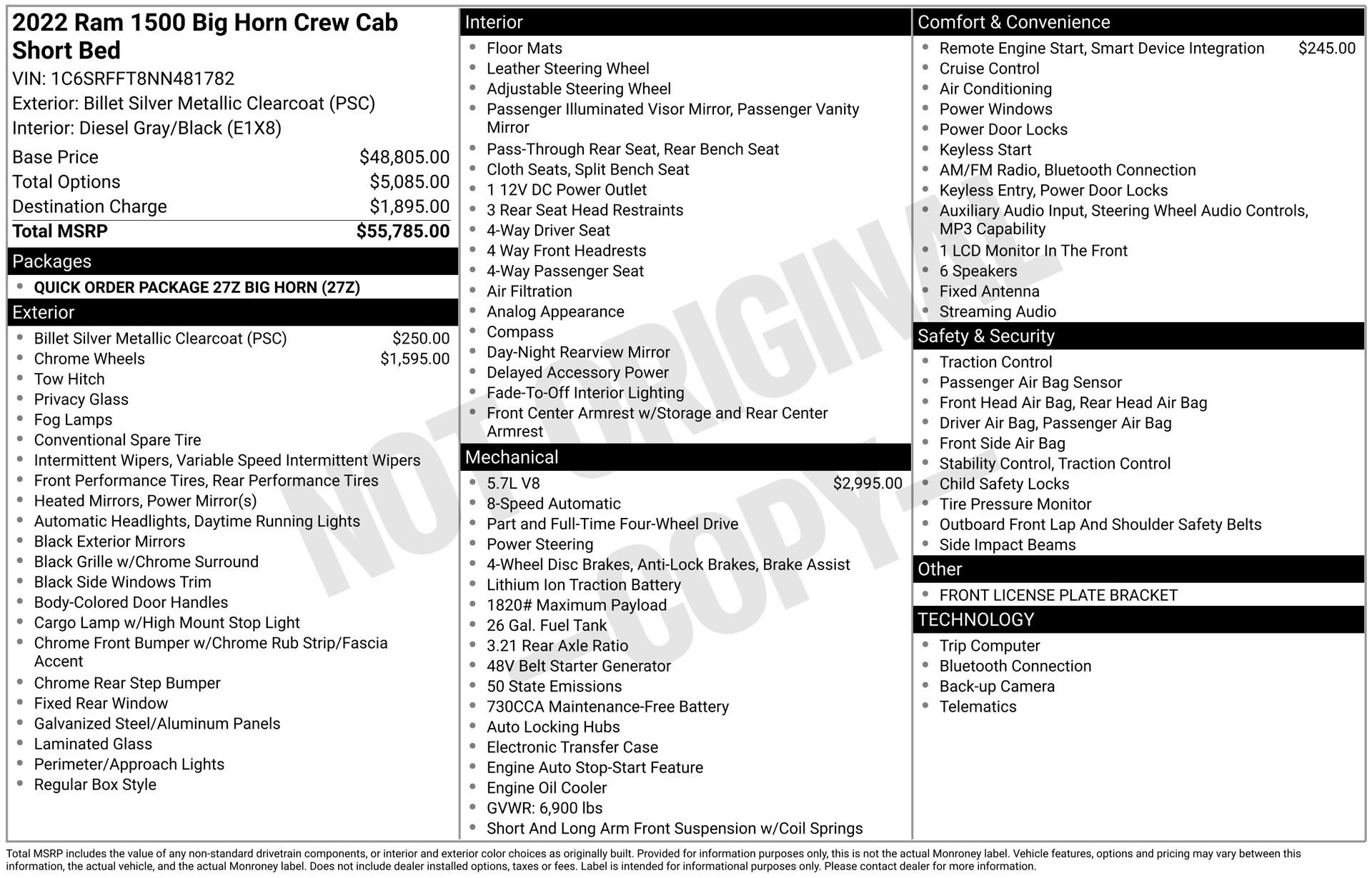 Used 2022 RAM 1500 Big Horn AWD/4WD image 5