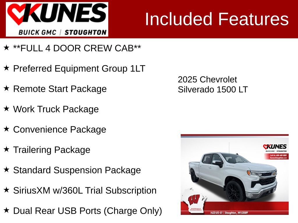 Used 2025 Chevrolet Silverado 1500 LT w/ Work Truck Package AWD/4WD image 3