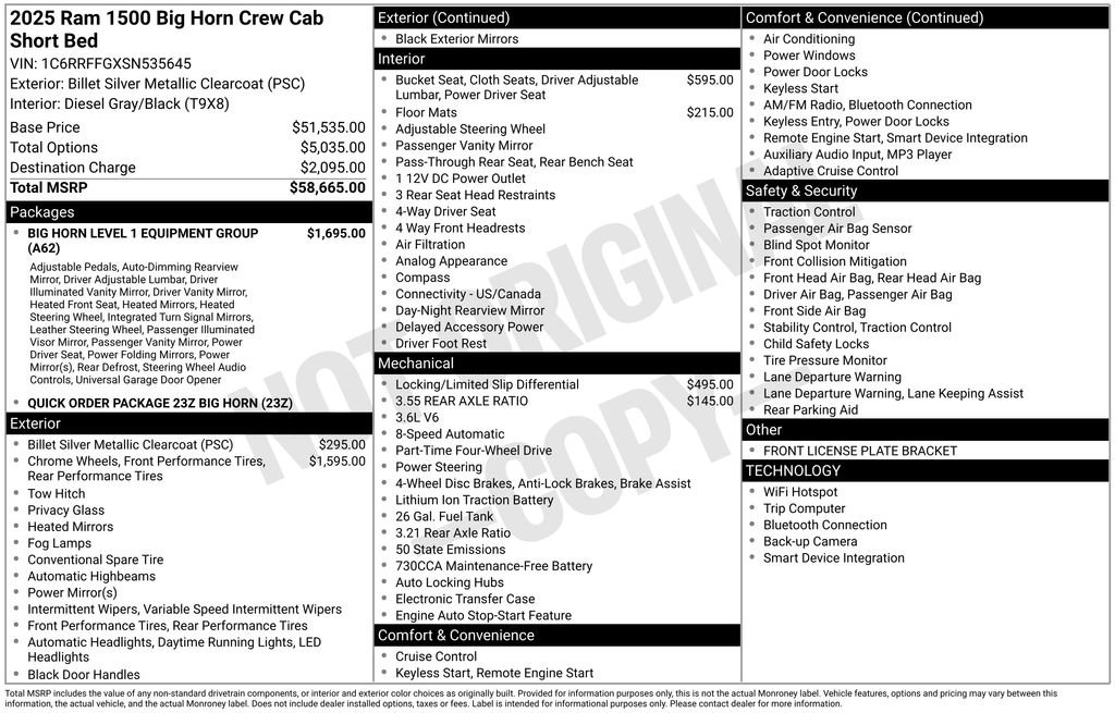 Used 2025 RAM 1500 Big Horn image 3