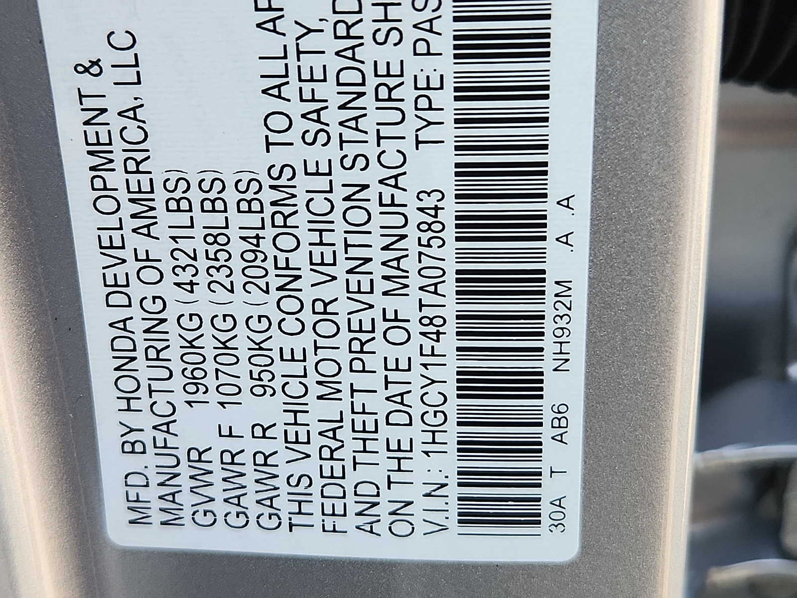 New 2026 Honda Accord SE image 19