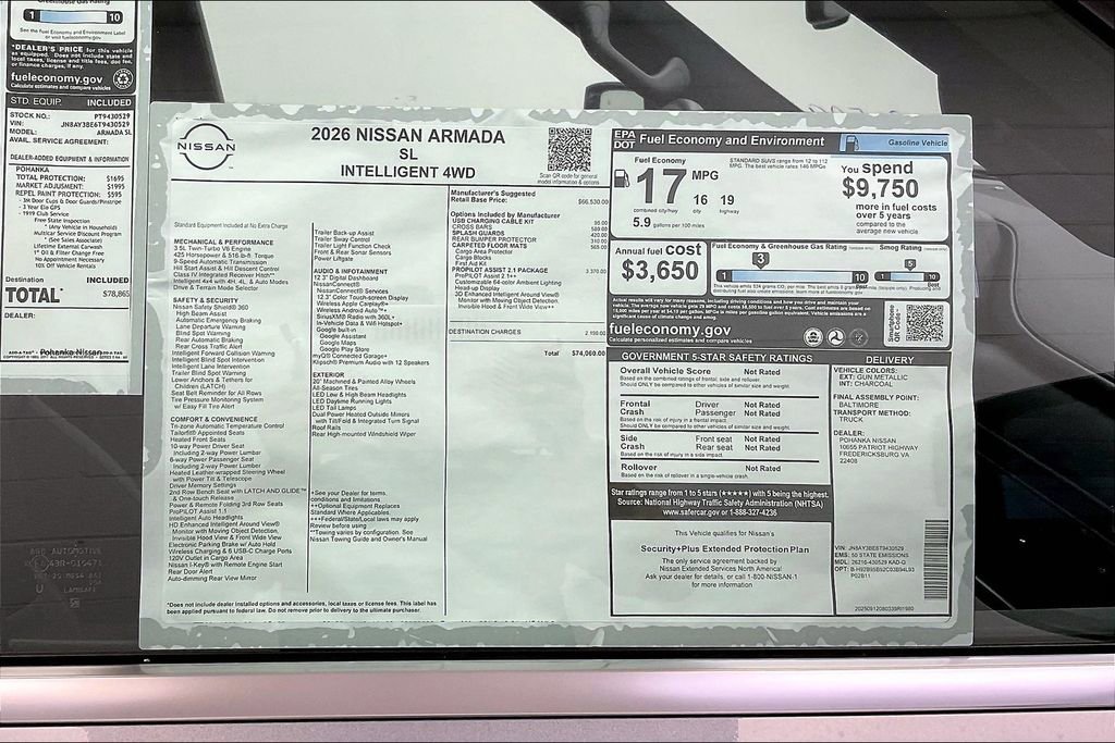 New 2026 Nissan Armada SL image 14