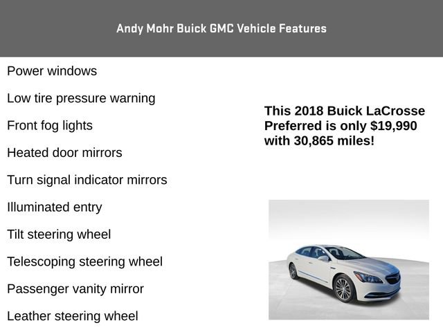 Used 2018 Buick LaCrosse Preferred image 8