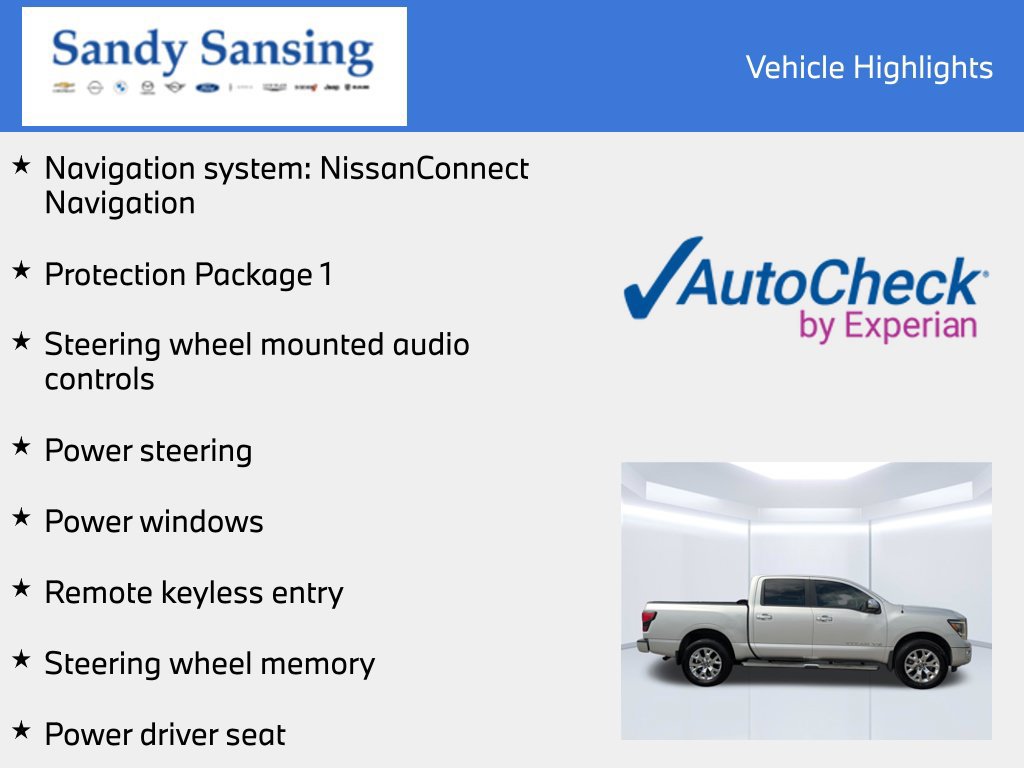 Used 2020 Nissan Titan SL w/ Protection Package 1 AWD/4WD image 7