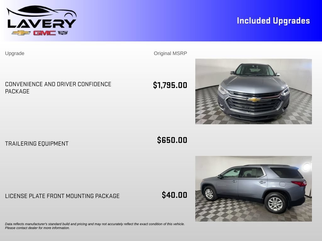 Certified 2020 Chevrolet Traverse LT FWD image 7