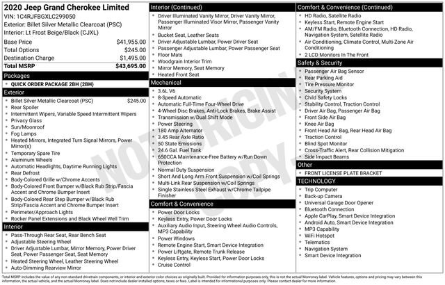 Used 2020 Jeep Grand Cherokee Limited image 45