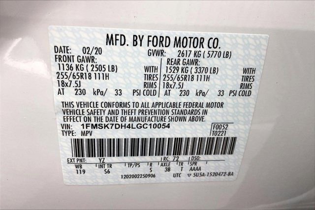 Used 2020 Ford Explorer XLT w/ Equipment Group 202A image 34
