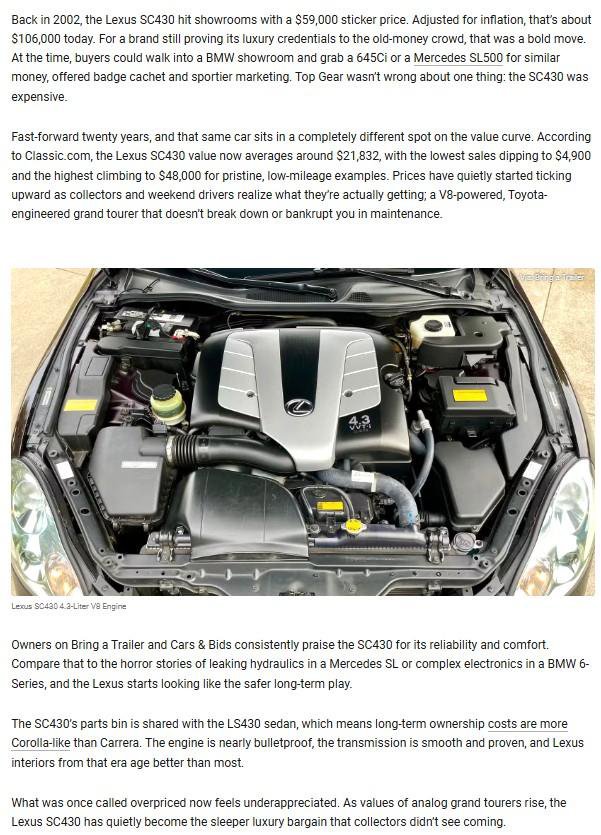Used 2006 Lexus SC 430 Convertible image 71