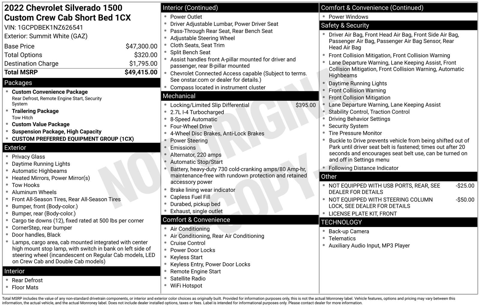 Used 2022 Chevrolet Silverado 1500 Custom image 6