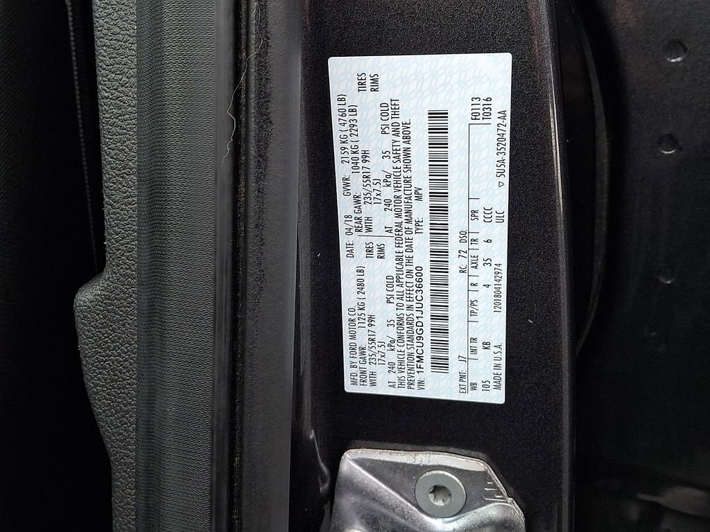 Certified 2018 Ford Escape SE image 25