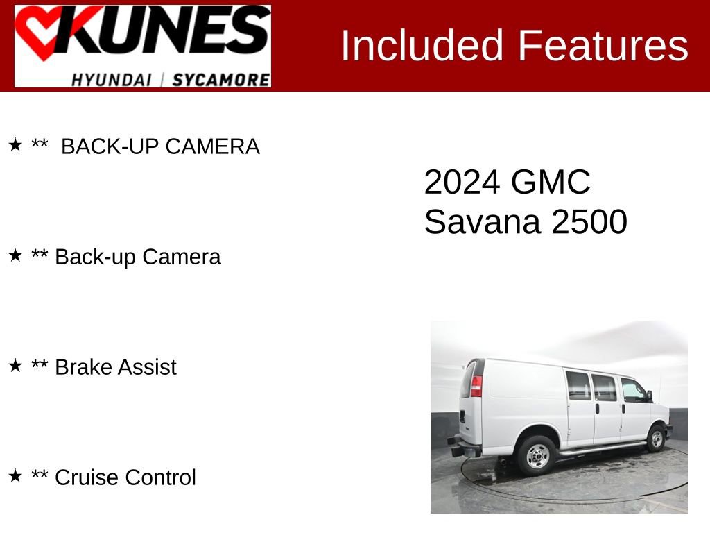 Used 2024 GMC Savana 2500 w/ Driver Convenience Package image 2