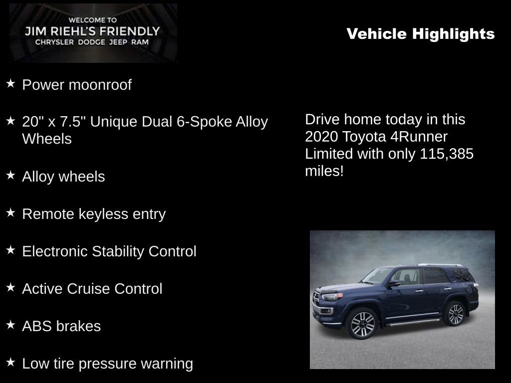 Used 2020 Toyota 4Runner Limited image 5