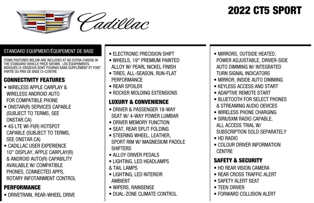 Used 2022 Cadillac CT5 Sport AWD/4WD image 4