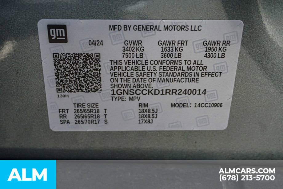 Used 2024 Chevrolet Suburban LT RWD image 63