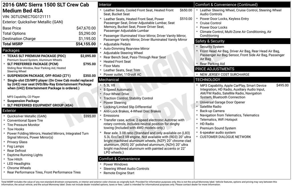 Used 2016 GMC Sierra 1500 SLT w/ Texas SLT Premium Package image 5