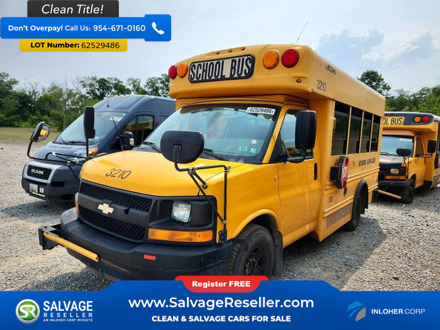 Used 2011 Chevrolet Express 3500 w/ School Bus Package RWD image 3