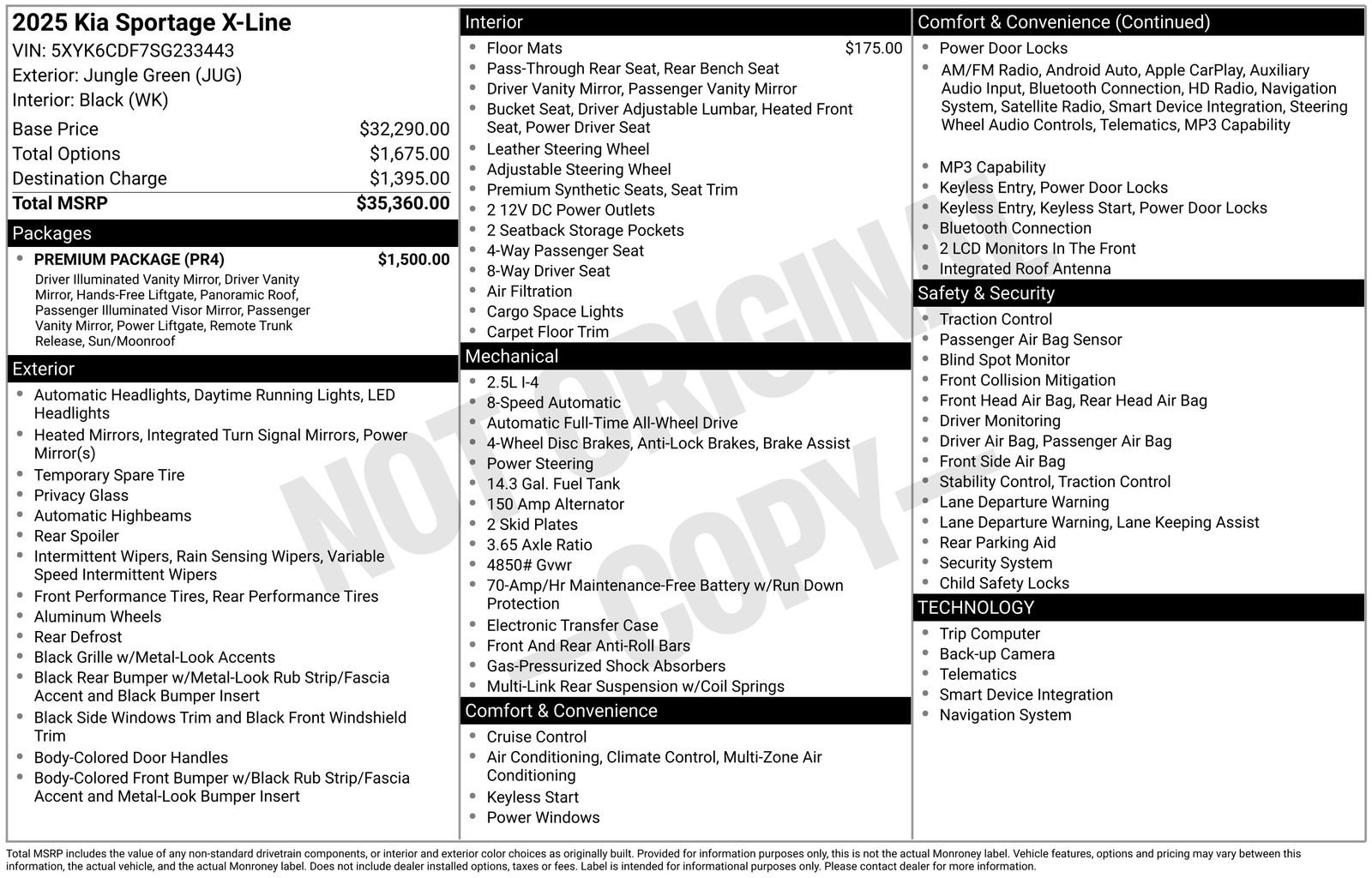 Certified 2025 Kia Sportage X-Line w/ Premium Package AWD/4WD image 33