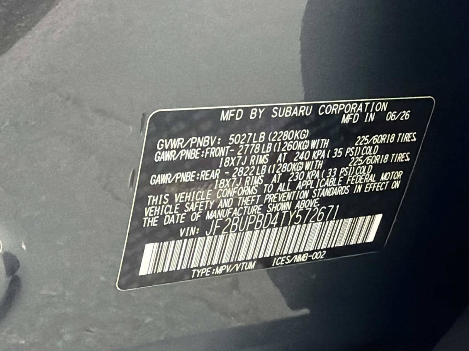 New 2026 Subaru Outback Premium AWD/4WD image 26