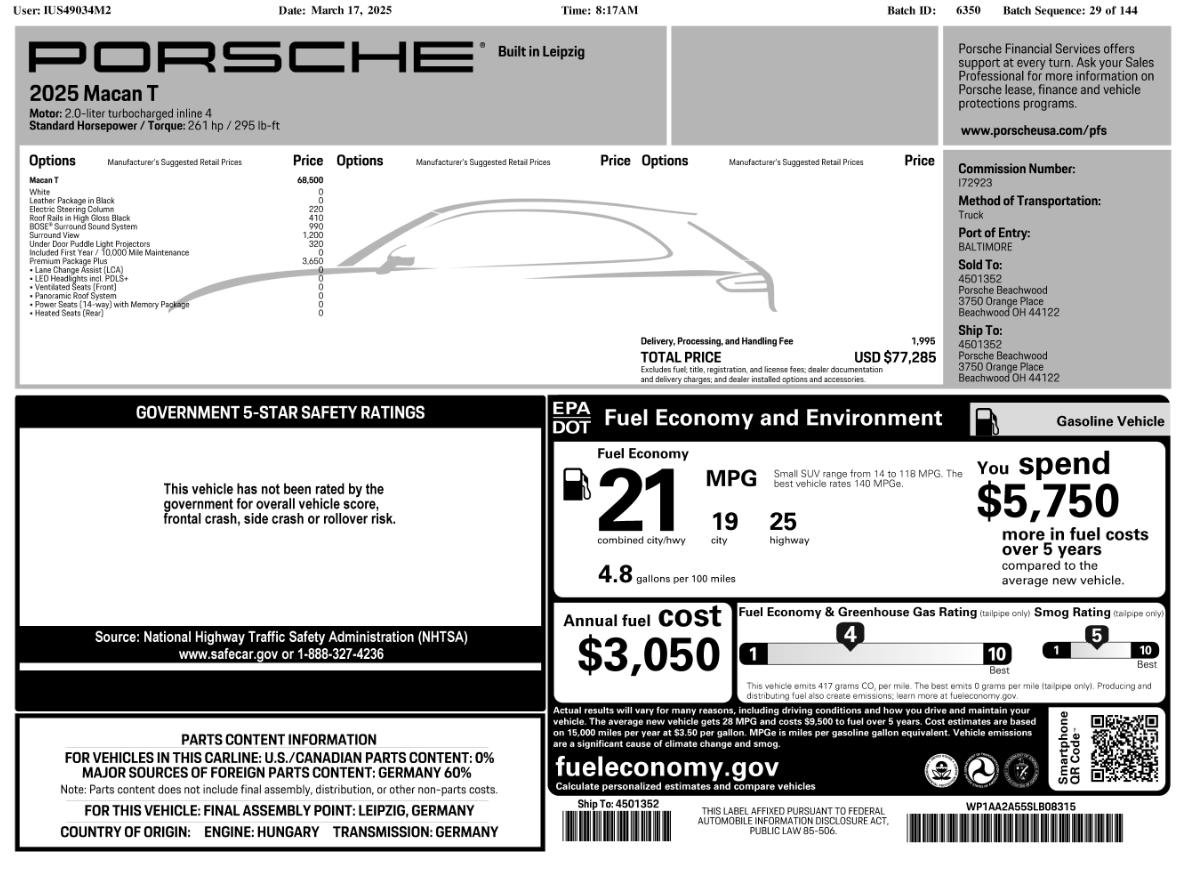 Certified 2025 Porsche Macan image 47