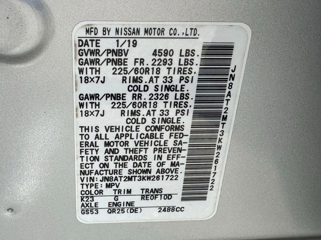 Used 2019 Nissan Rogue SV w/ Premium Package FWD image 44