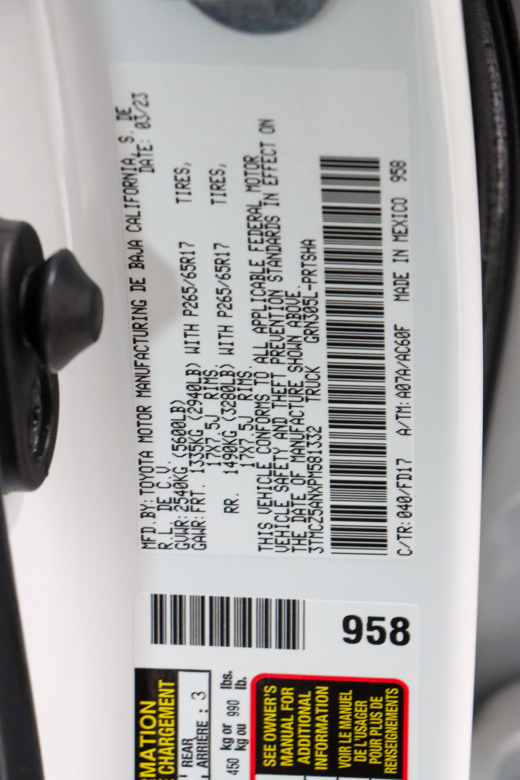 Used 2023 Toyota Tacoma TRD Sport image 33