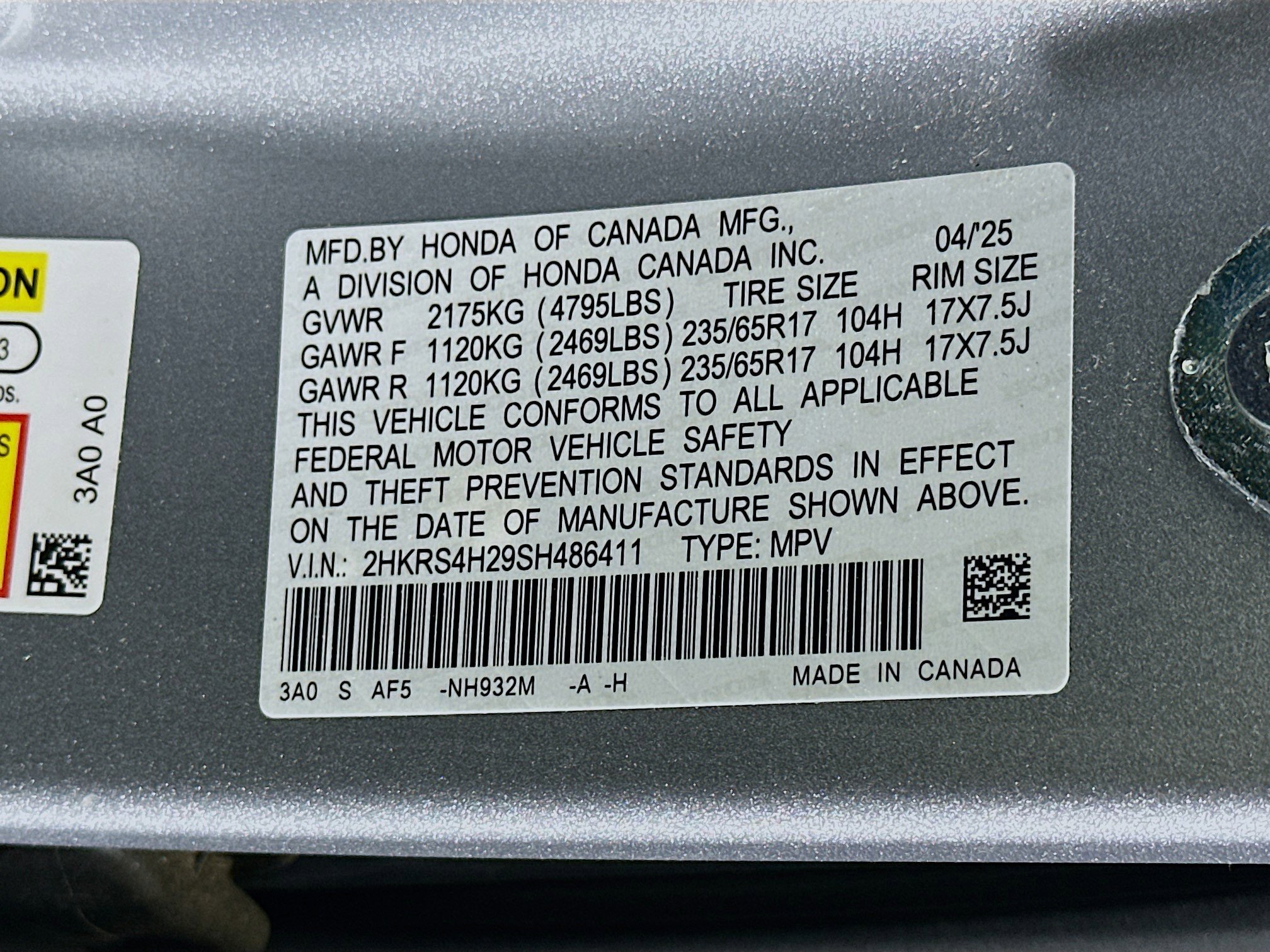 Used 2025 Honda CR-V LX image 12