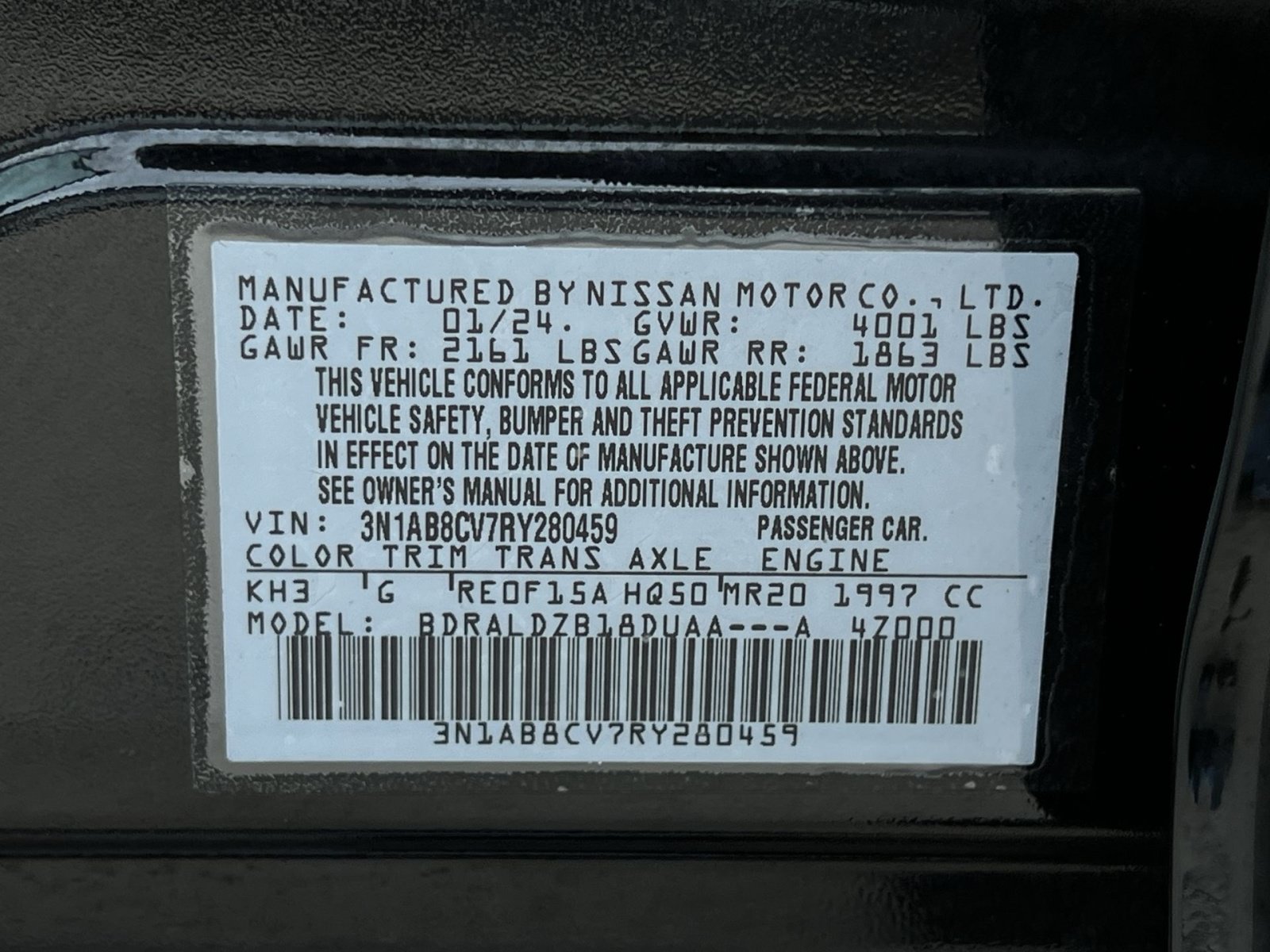Used 2024 Nissan Sentra SV w/ All-Weather Package FWD image 35
