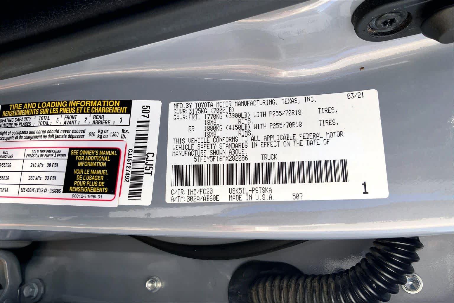 Used 2021 Toyota Tundra SR5 RWD image 37