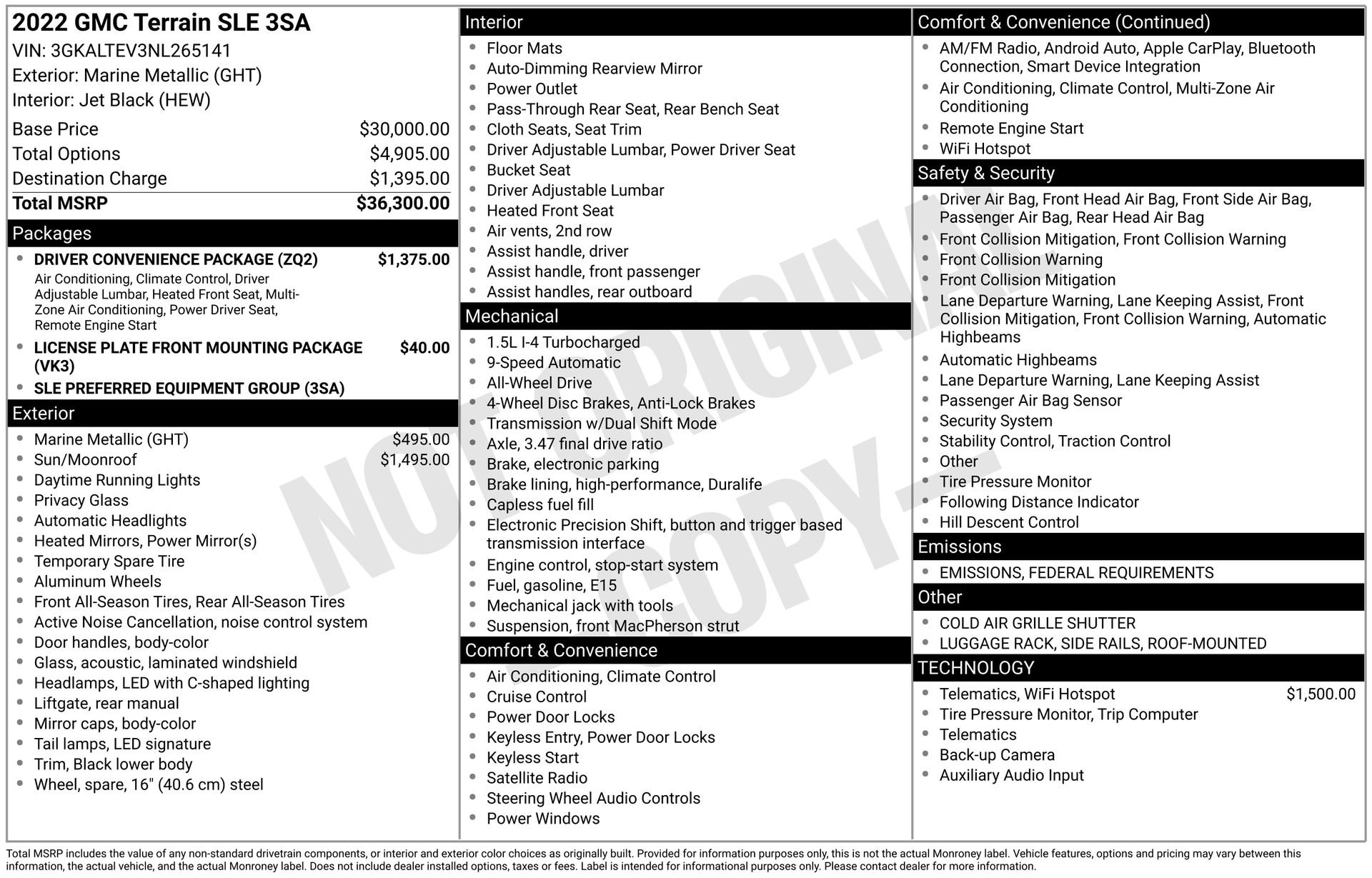 Certified 2022 GMC Terrain SLE w/ Driver Convenience Package image 4