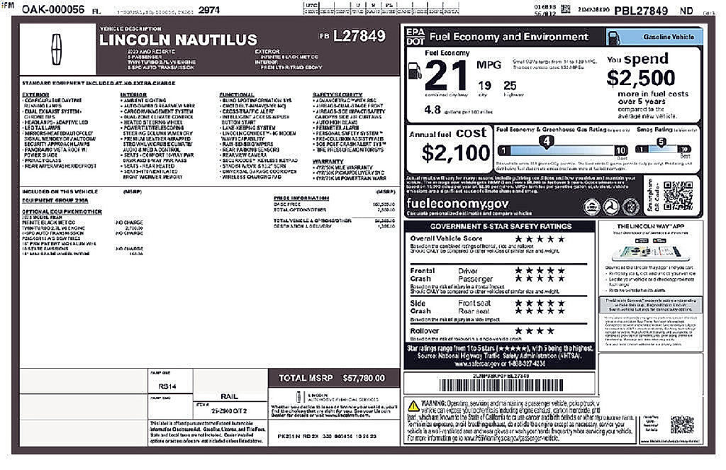 Used 2023 Lincoln Nautilus Reserve AWD/4WD image 33