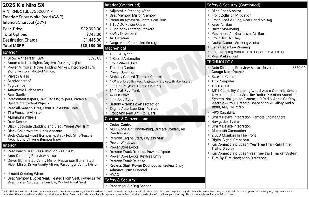 Certified 2025 Kia Niro FWD image 42